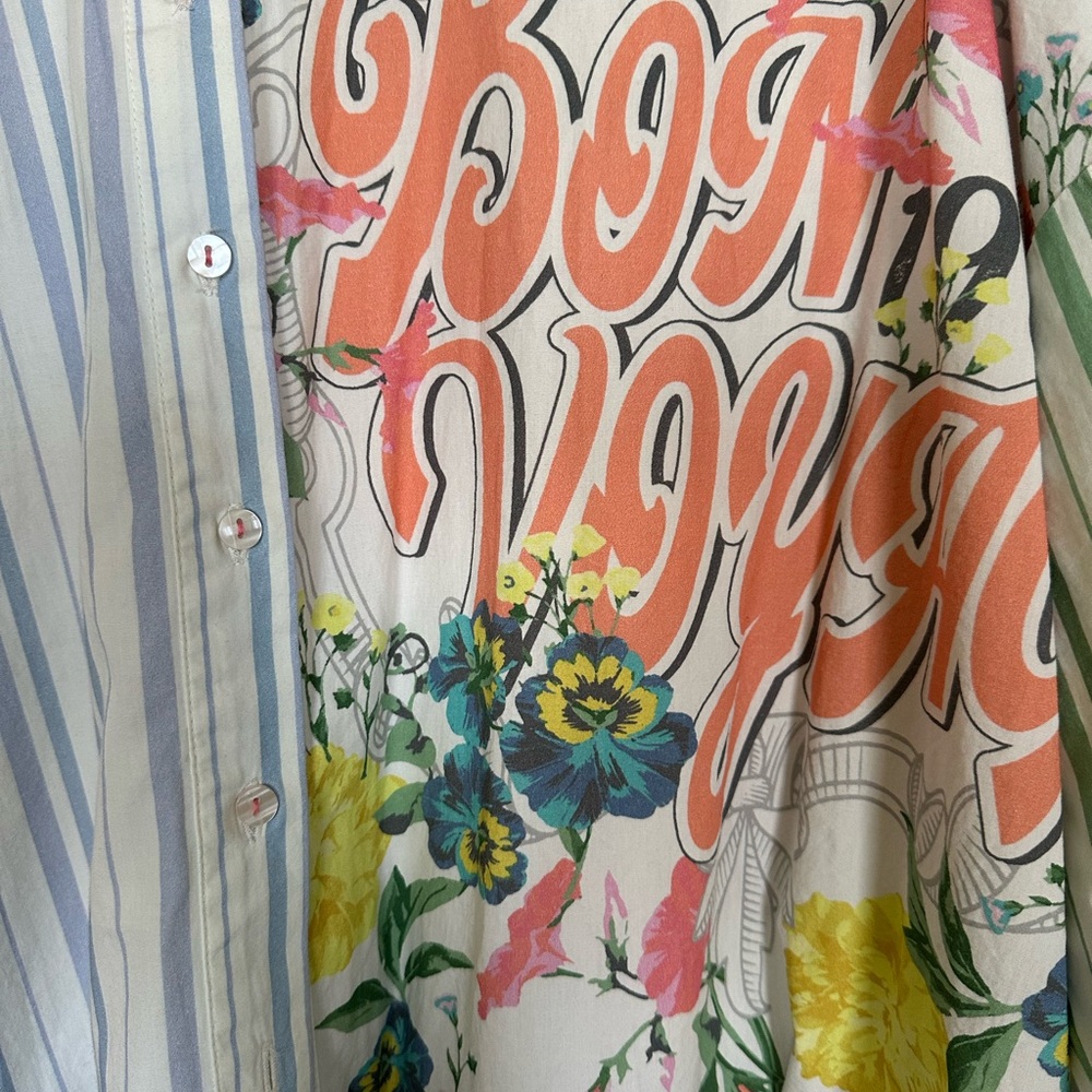 Oversized Shirt & shorts set by Anthropologie. Size L NWOT - Picture 8 of 12